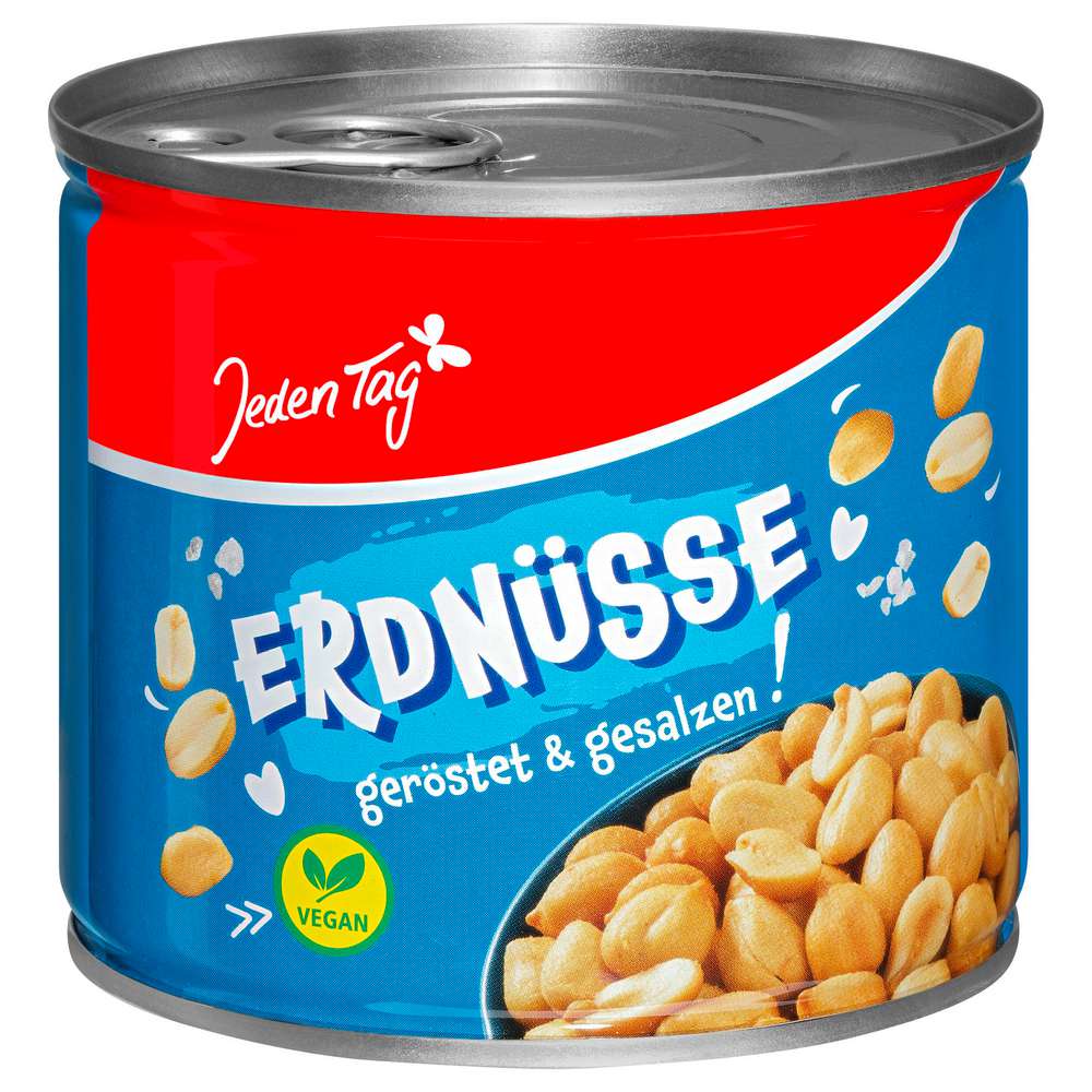Produktabbildung Jeden Tag Erdnüsse, geröstet & gesalzen