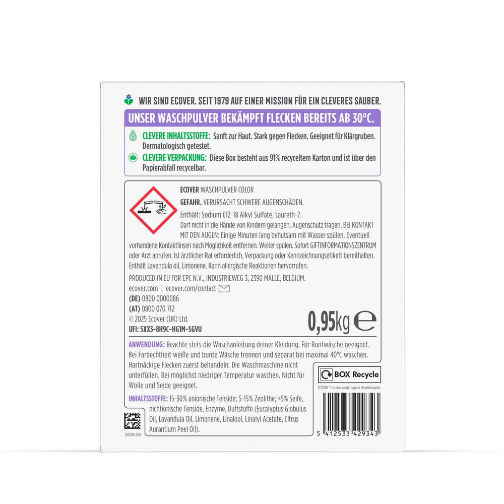 Produktabbildung Ecover Color-Waschmittel Pulver