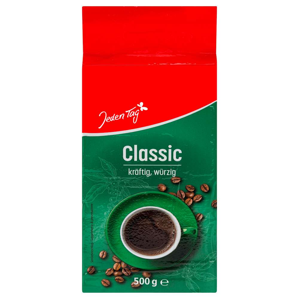 Produktabbildung Jeden Tag Kaffee kräftig, gemahlen