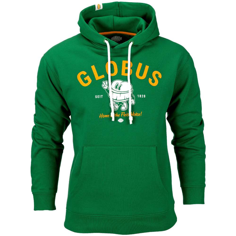 Produktabbildung GLOBUS Hoodie Fleischkäse Kängurut.,grün, XS-3XL