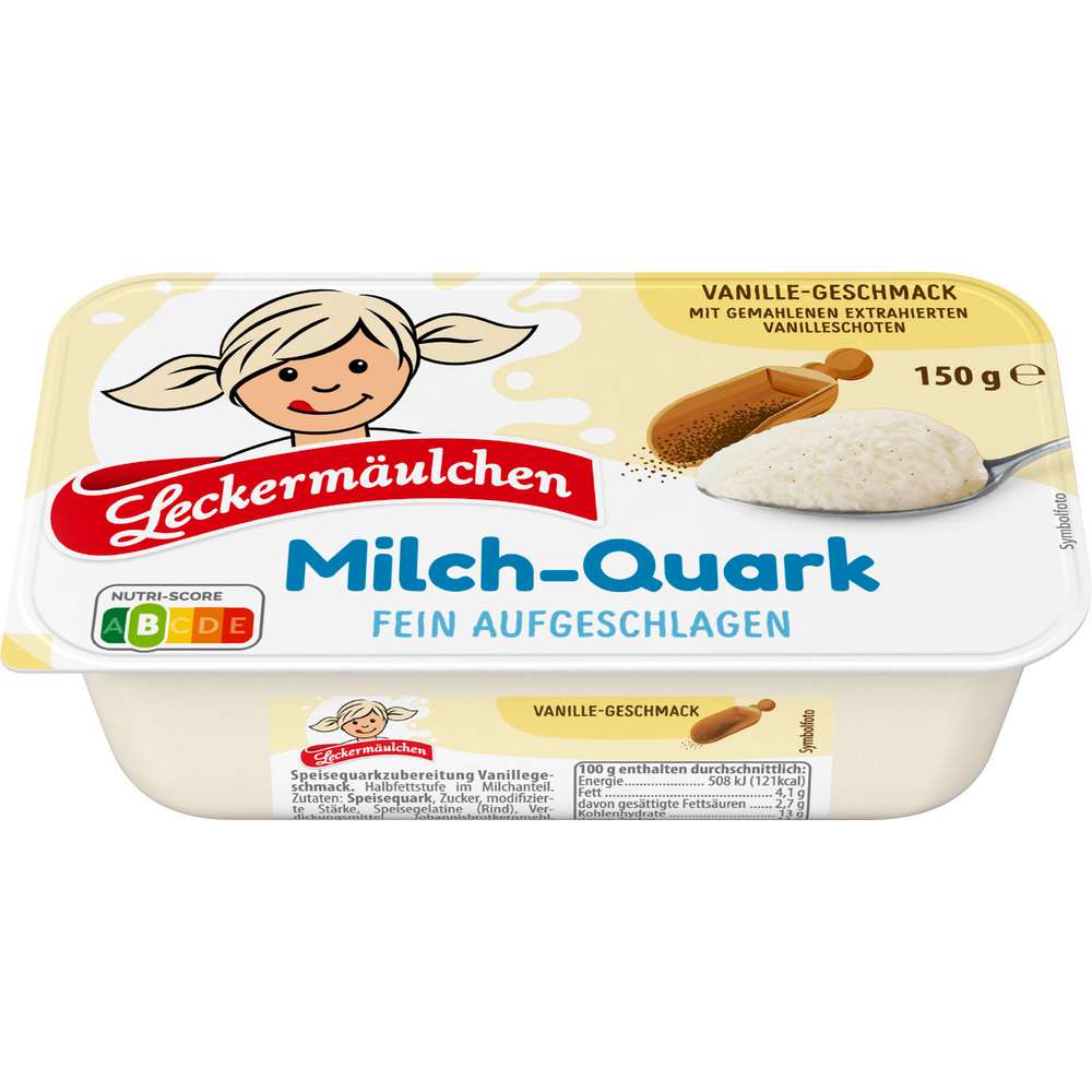 Produktabbildung Leckermäulchen Milchquark, Vanille