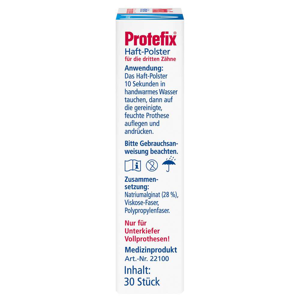 Produktabbildung Protefix Haft-Polster, Unterkiefer