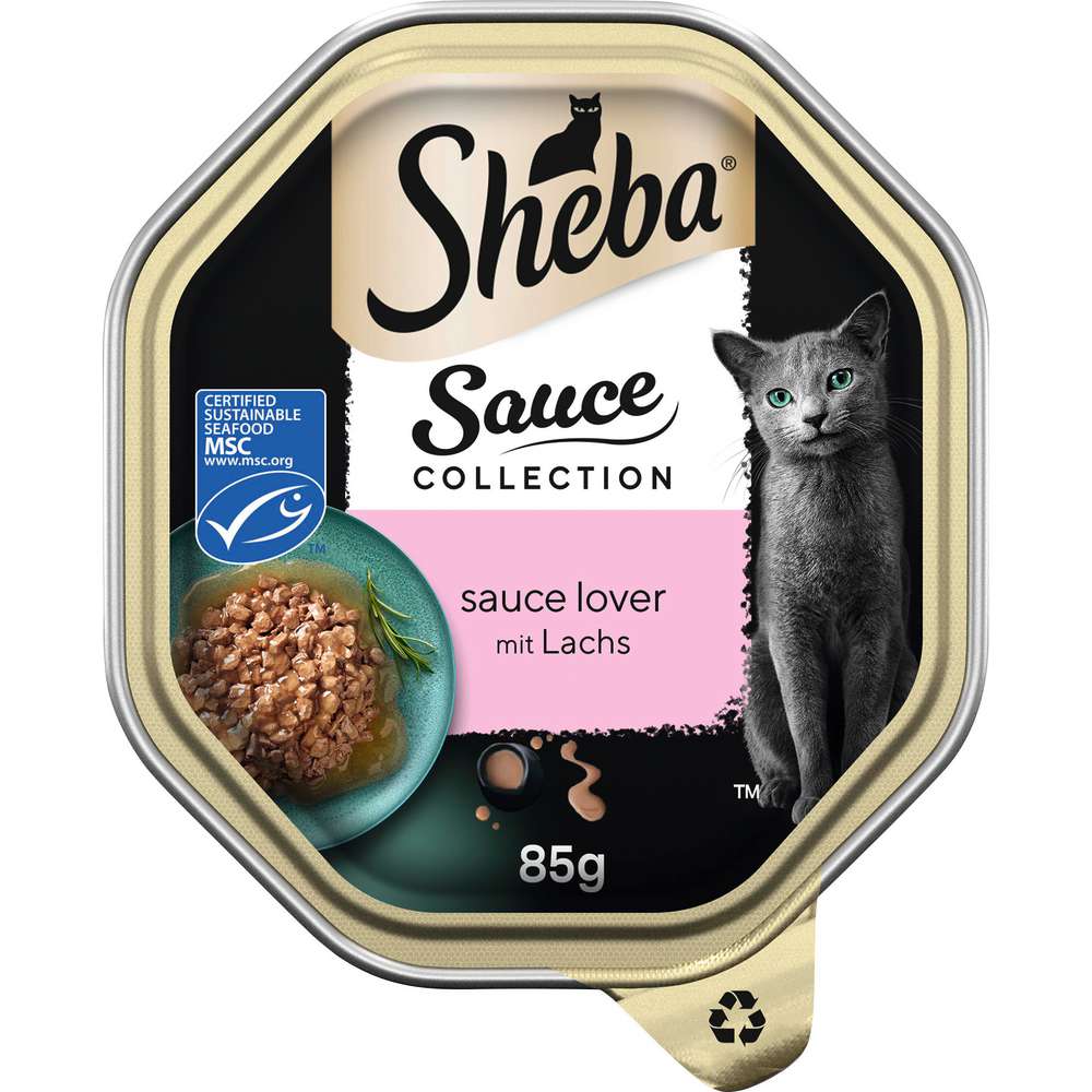 Produktabbildung Sheba Katzen-Nassfutter Sauce Collection , mit Lachs