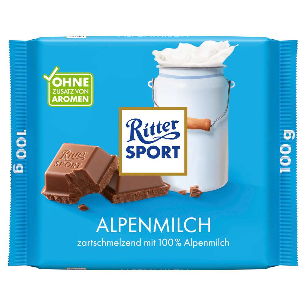 Produktabbildung Ritter Sport Tafelschokolade, Alpenmilch