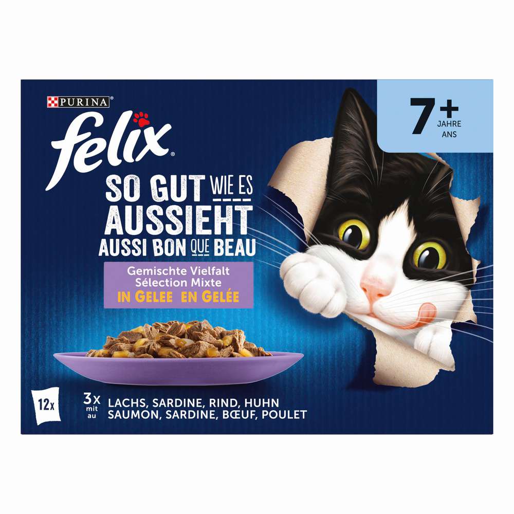 Produktabbildung Purina Katzen-Nassfutter Felix, so gut wie es aussieht, Senior