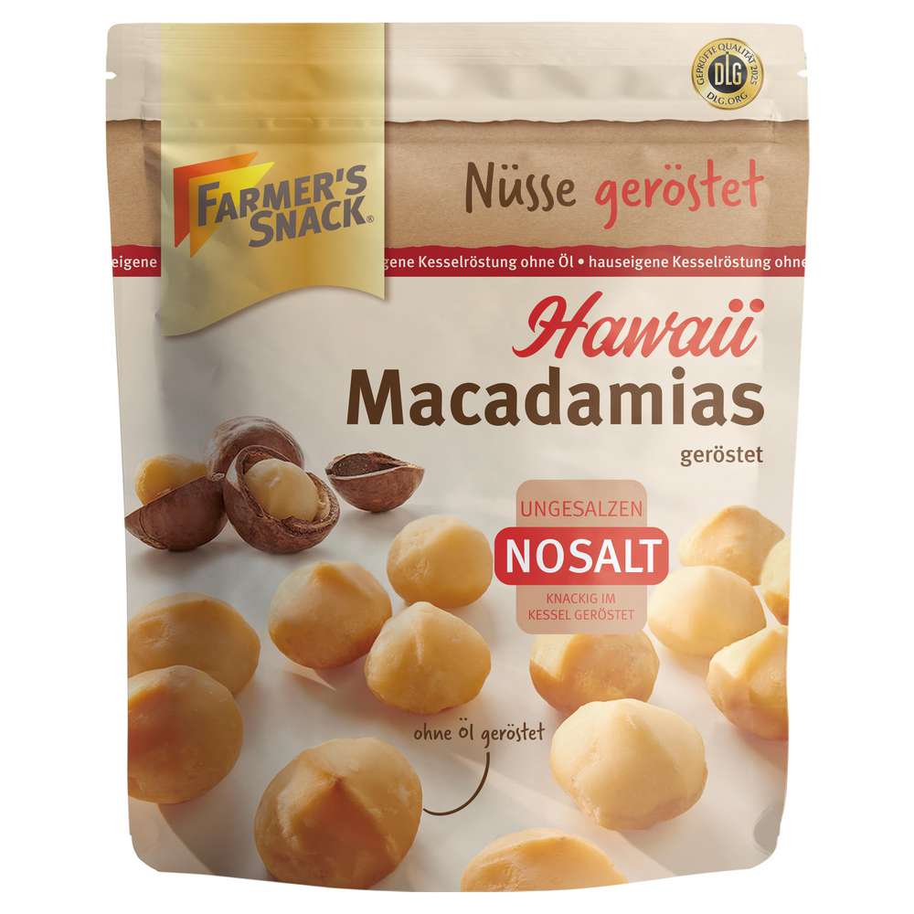 Produktabbildung Farmer's Snack Macadamias Nüsse geröstet