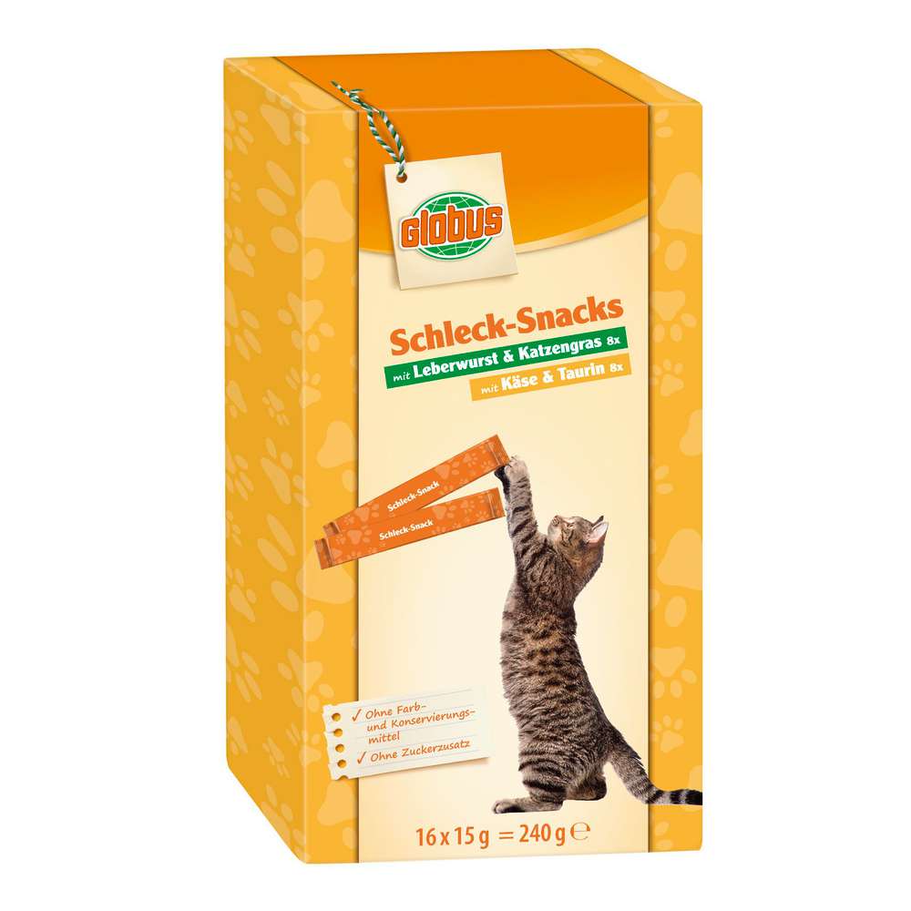 Produktabbildung GLOBUS Katzen Schleck-Snacks Mix