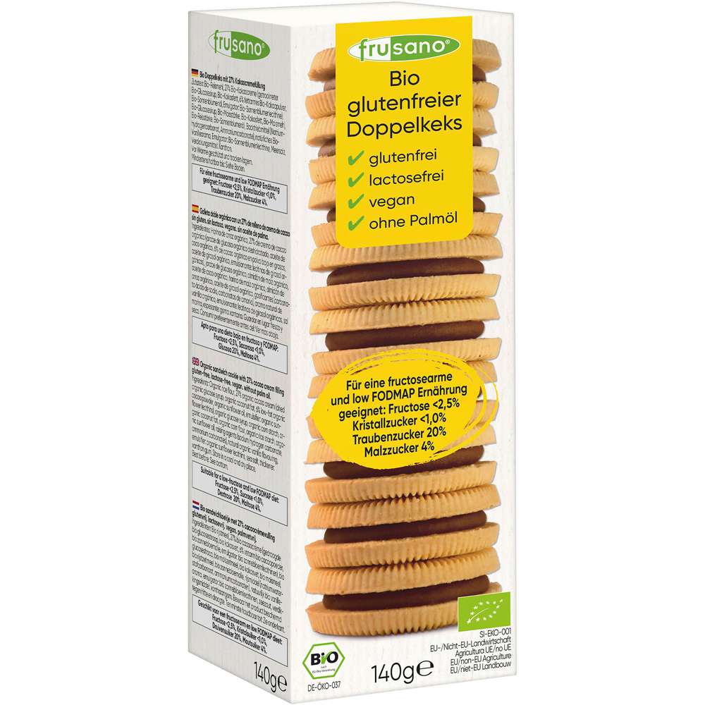Produktabbildung Frusano Bio glutenfreier Doppelkeks