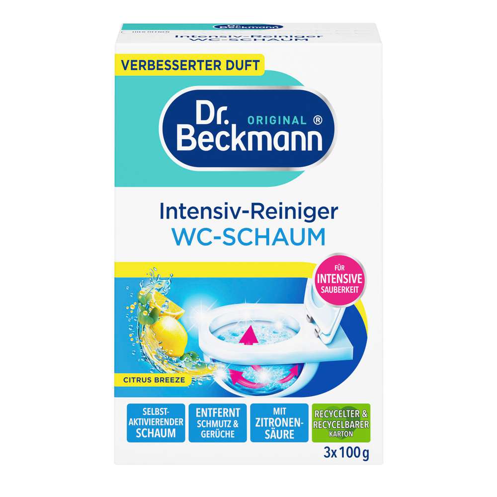 Produktabbildung Dr. Beckmann WC Reiniger Aktivkohle WC Schaum, Zitrus Duft
