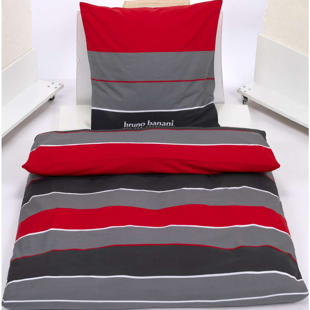 Produktabbildung Bruno Banani Renforcé Bettwäsche, 135 x 200 x 80 cm, bordeaux