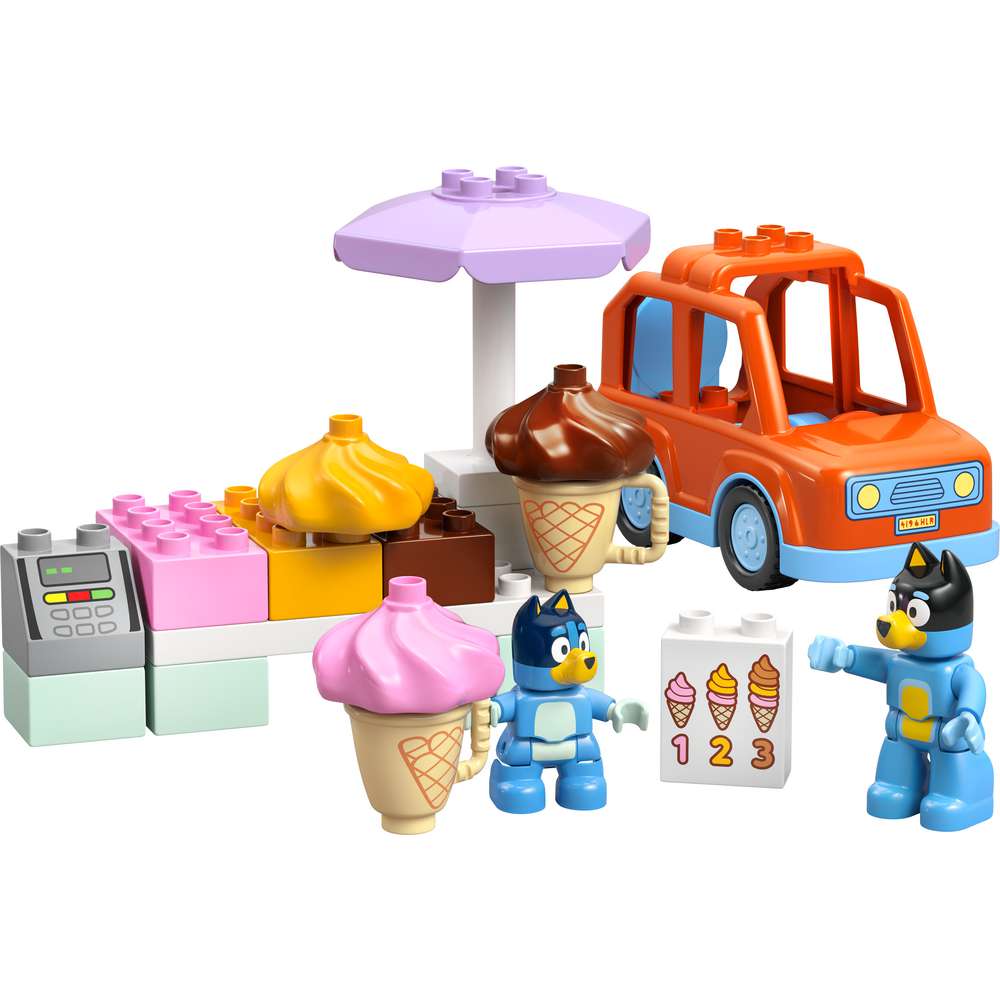 Produktabbildung Lego LEGO DUPLO Bluey Ausflug zur Eisdiele mit Bluey - Lernspielzeug - 10458