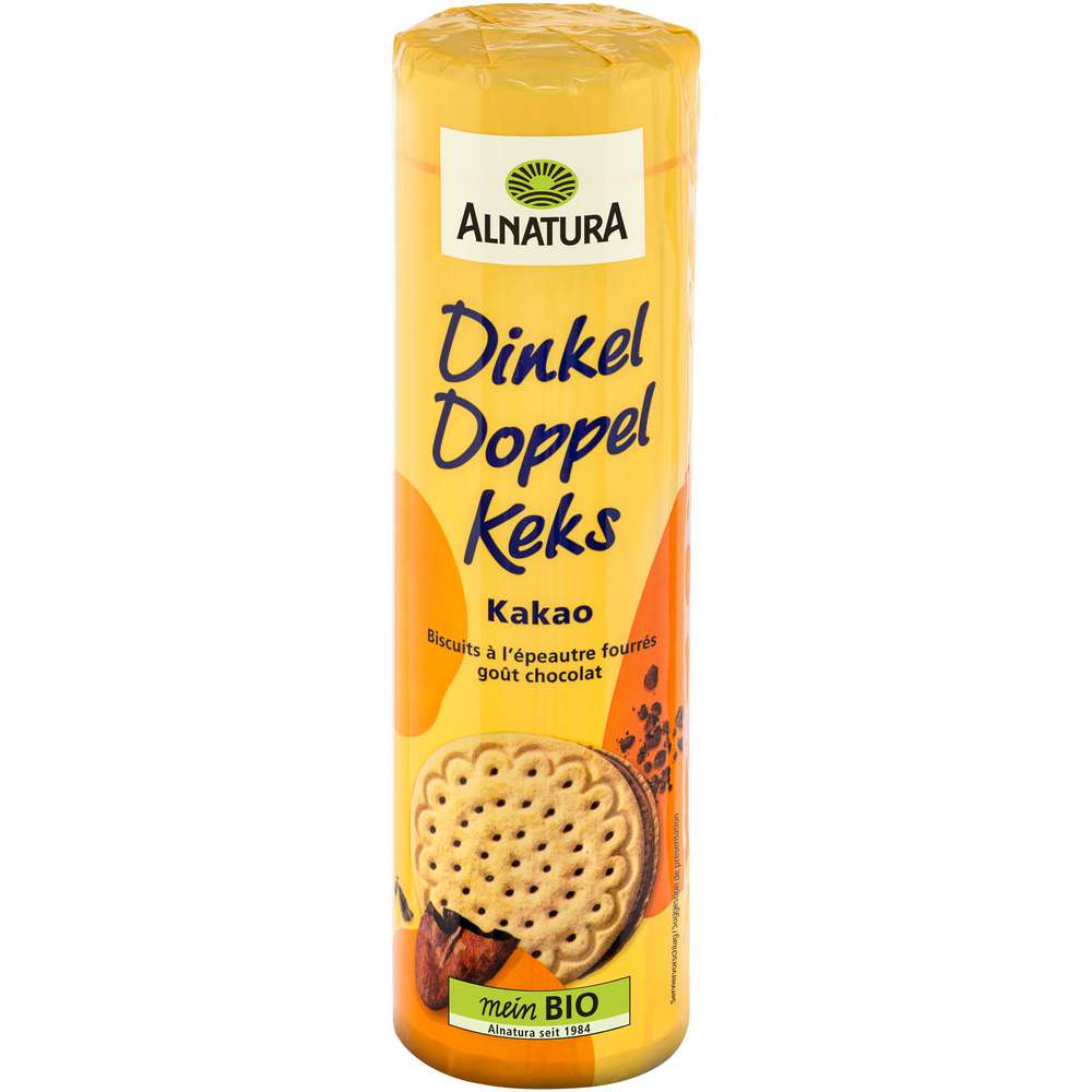 Produktabbildung Alnatura Bio Dinkel Doppelkekse, Vollmilch