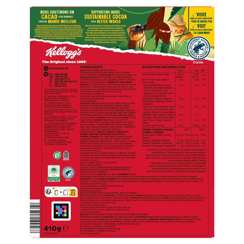 Produktabbildung Kellogg's Cerealien Tresor Noisettes
