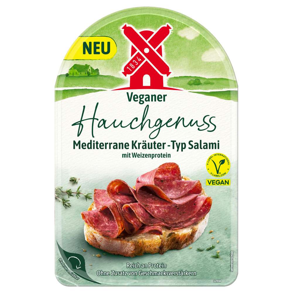 Produktabbildung Rügenwalder Mühle Vegane Salami Hauchgenuss Kräuter