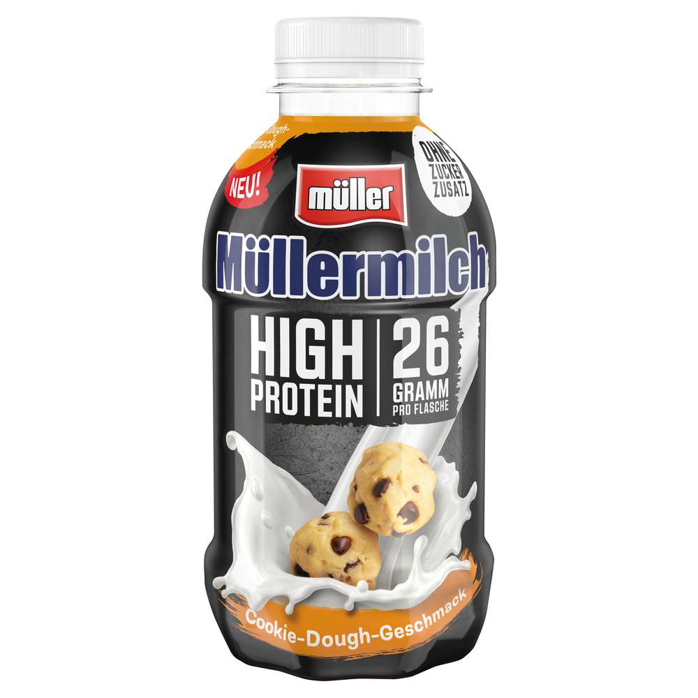 Produktabbildung Müller Müllermilch, High Protein, Cookie-Dough-Geschmack