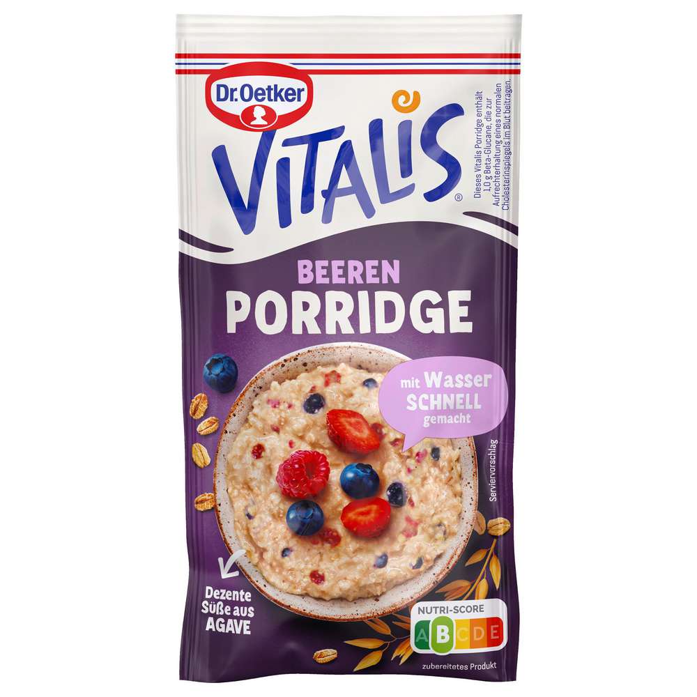 Produktabbildung Dr. Oetker Vitalis Porridge Beeren