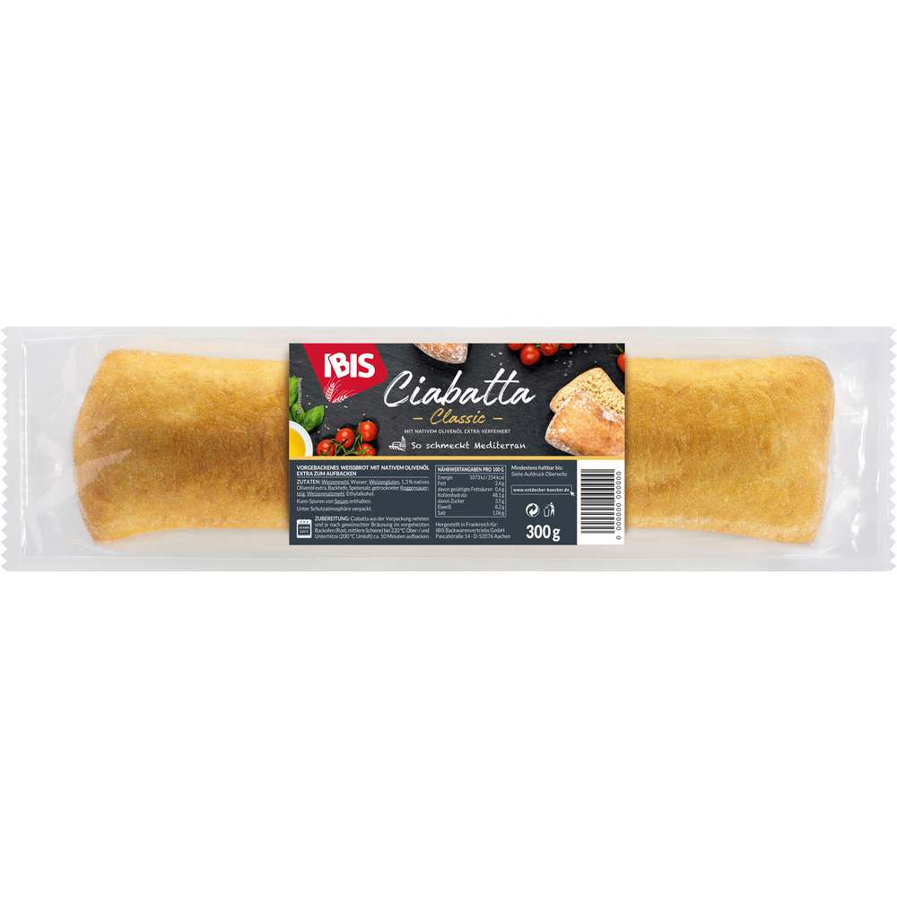 Produktabbildung Ibis Ciabatta Klassik, zum Aufbacken