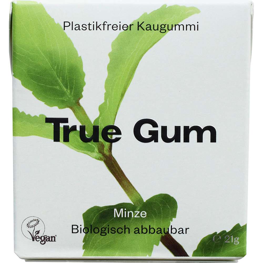 Produktabbildung True Gum Kaugummi, Minze & Matcha