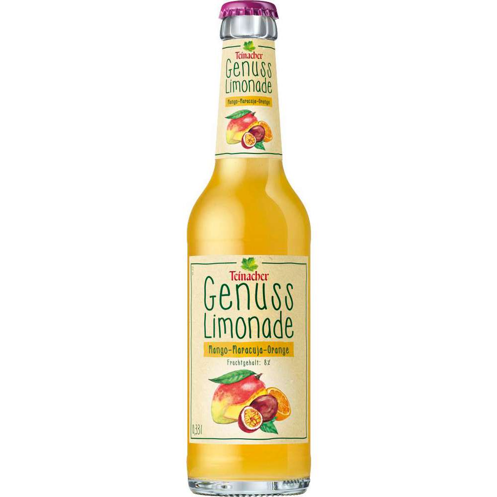 Produktabbildung Teinacher Genuss Limonade, Mango/Maracuja/Orange