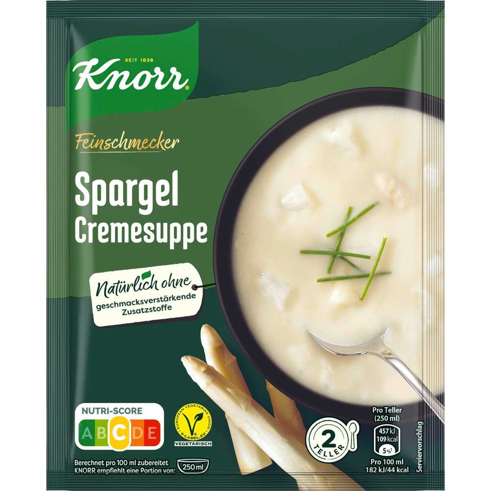Produktabbildung Knorr Spargelcremesuppe, Feinschmecker
