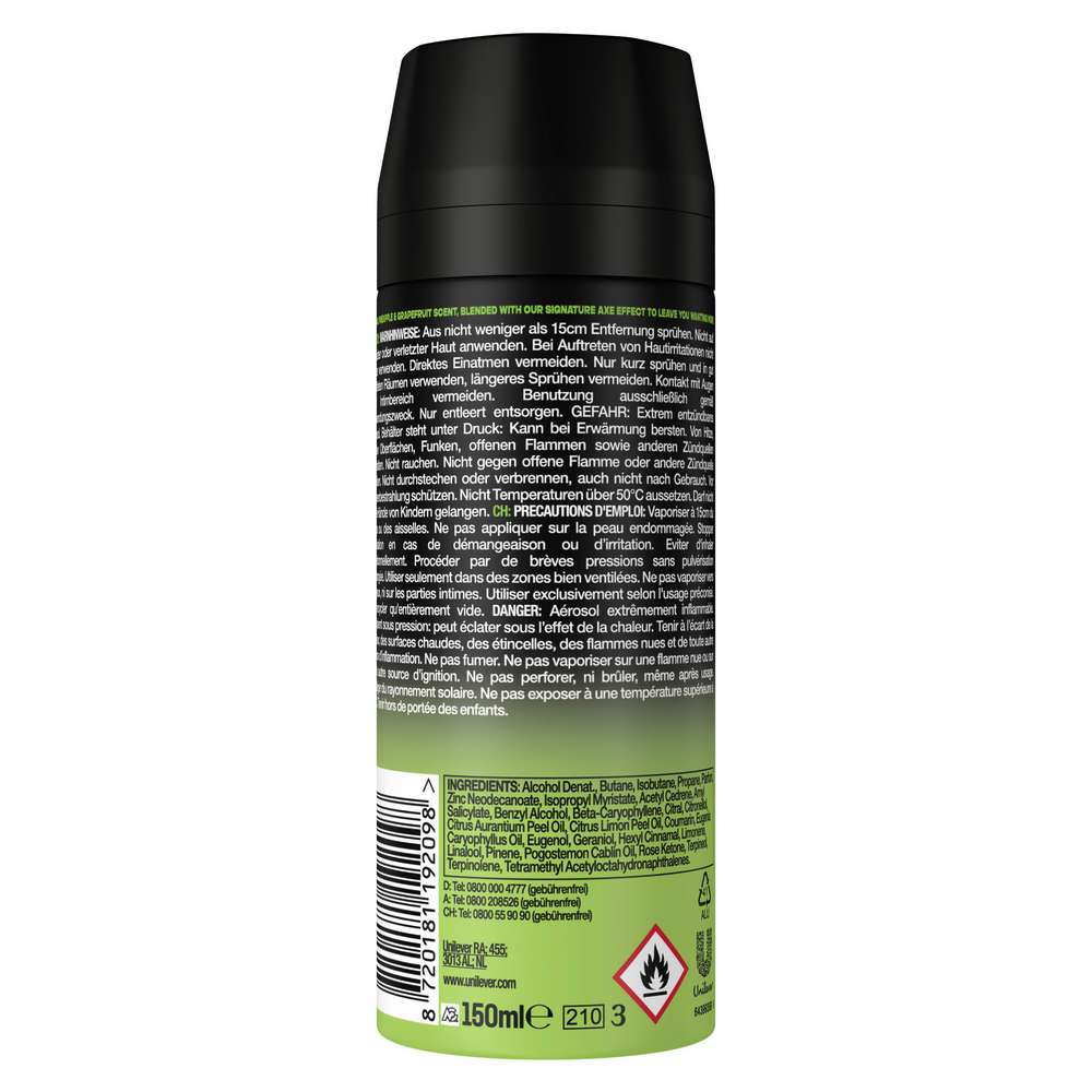 Produktabbildung Axe Deospray Epic Fresh, Grapefruit und Tropical Pineapple