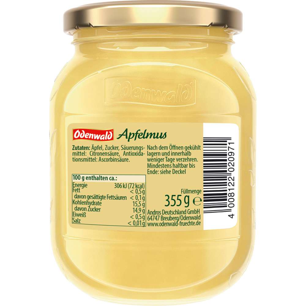 Produktabbildung Odenwald Apfelmus
