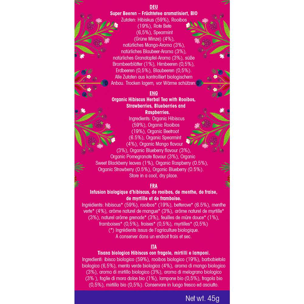 Produktabbildung English Tea Shop Bio Tee, Super Berries