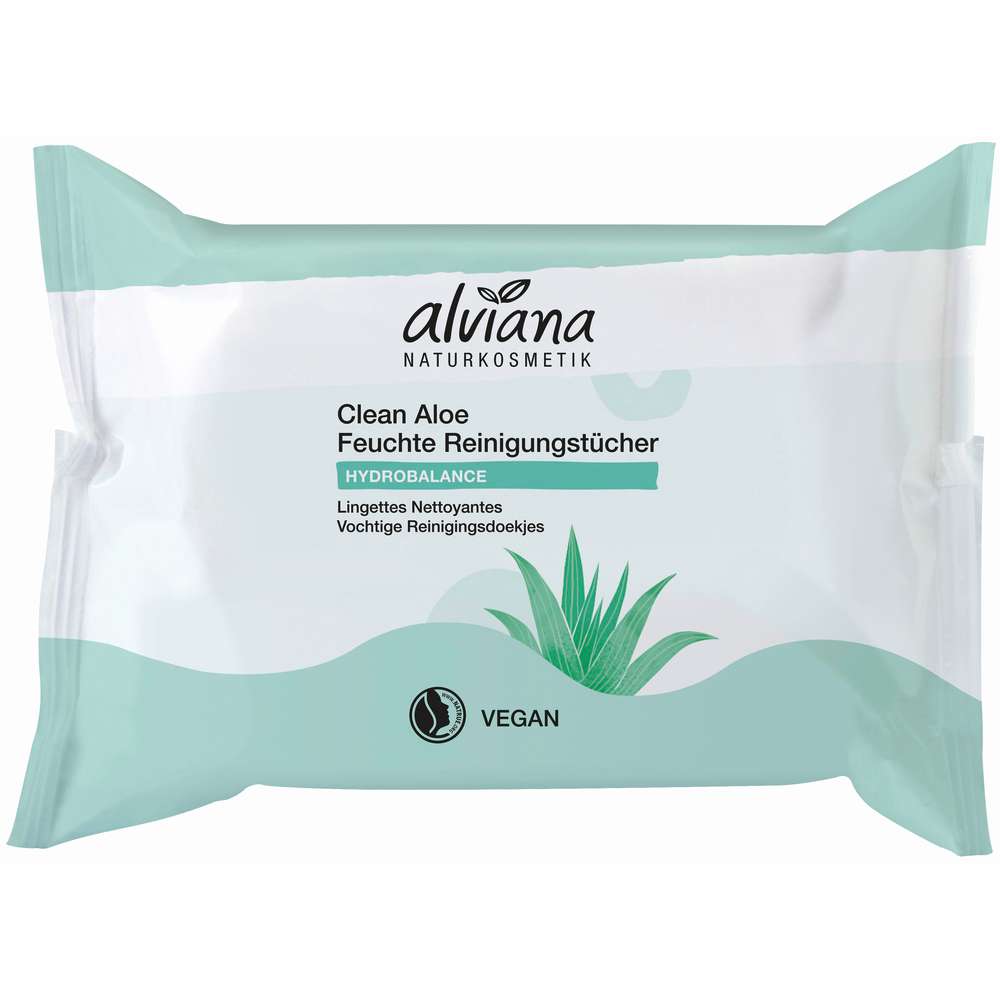 Produktabbildung Alviana Feuchte Reinigungstücher, Bio Aloe Vera