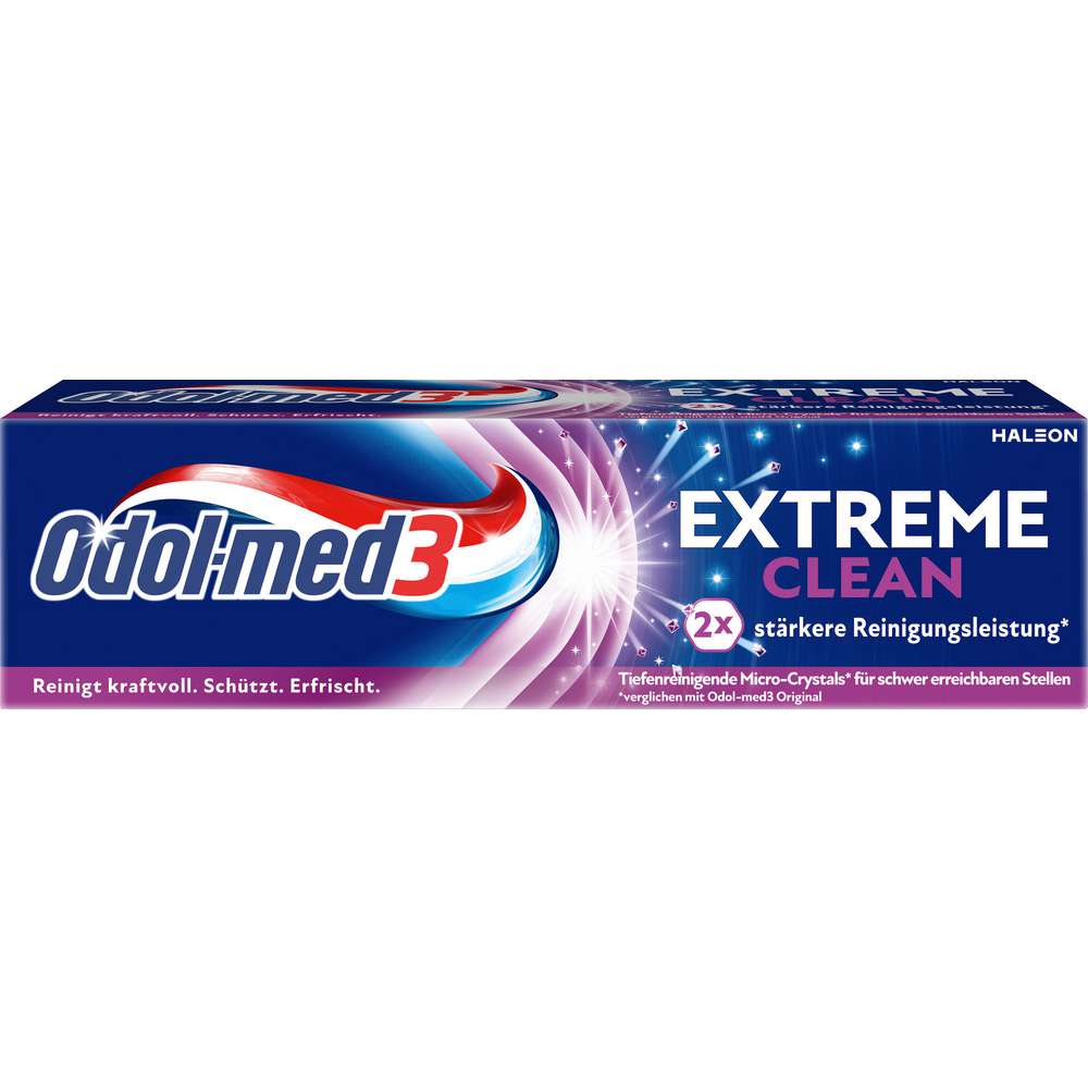 Produktabbildung Odol Med 3 Zahncreme Extreme Clean, Tiefenreinigung