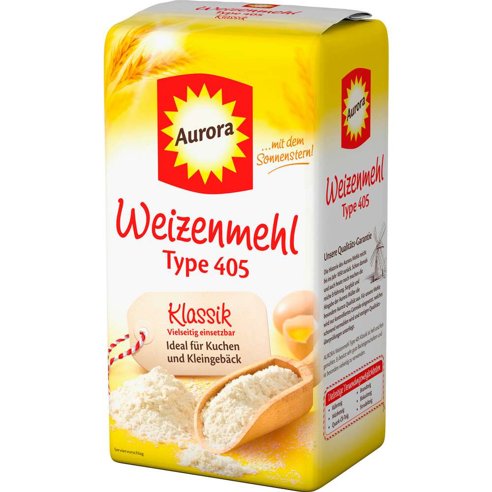 Produktabbildung Aurora Weizenmehl Klassik Type 405 Sonnenstern