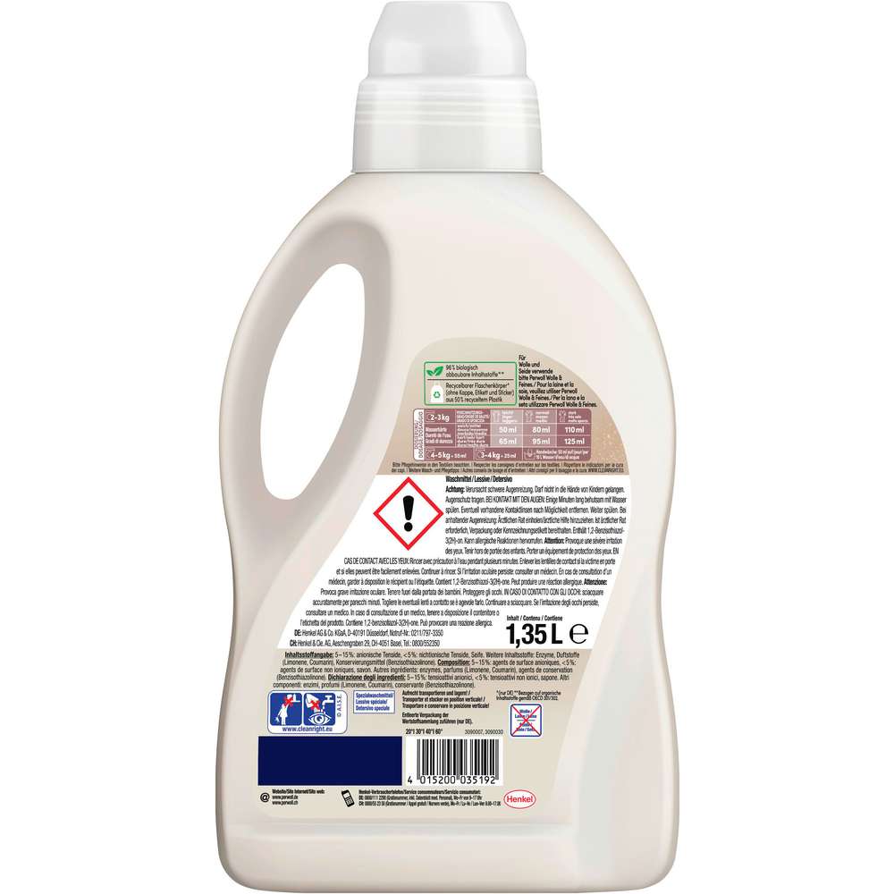 Produktabbildung Perwoll Color-Waschmittel, flüssig, Renew Für Helles