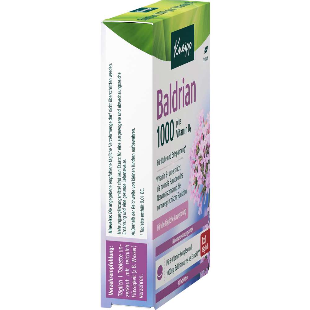 Produktabbildung Kneipp Baldrian 1000 plus Vitamin 1