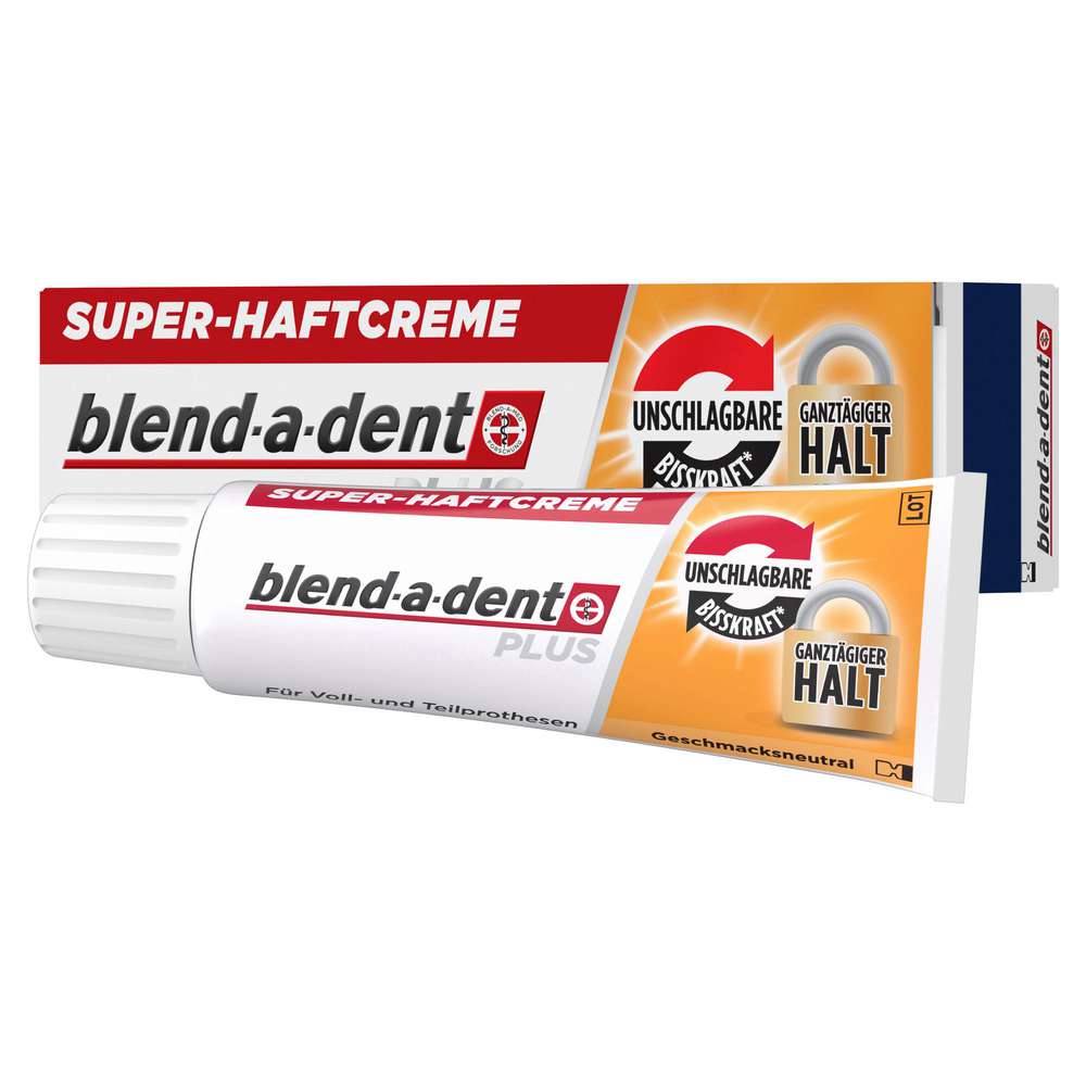 Produktabbildung Blend-A-Dent Super Haftcreme Plus für Voll-und Teilprothesen 