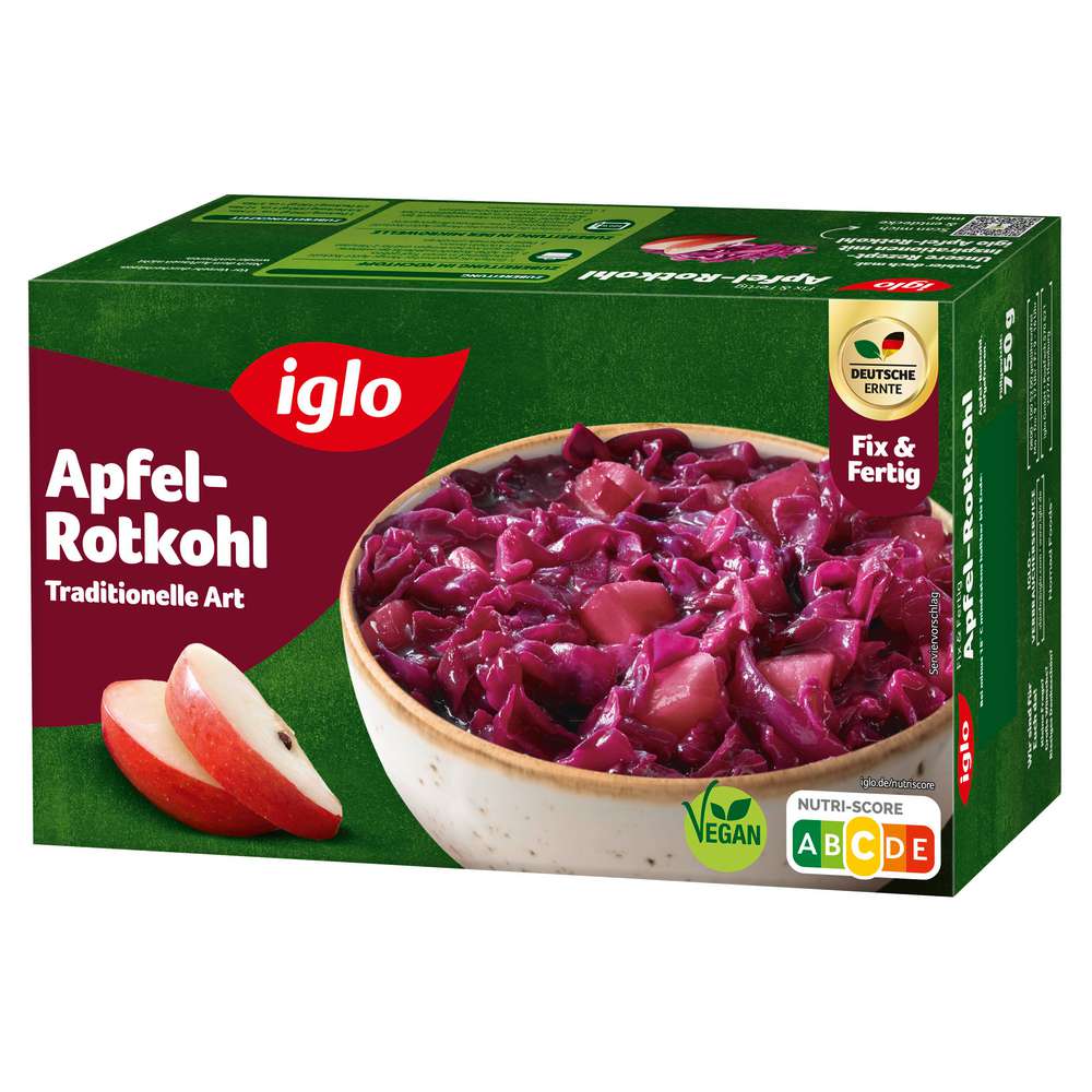Produktabbildung Iglo Apfel-Rotkohl, tiefgekühlt