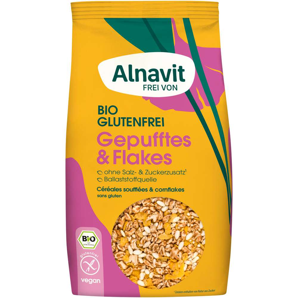 Produktabbildung Alnavit Müsli Gepufftes & Flakes
