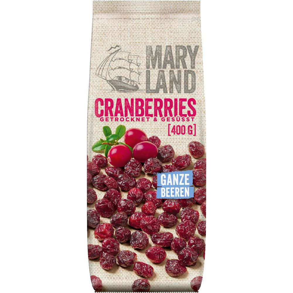 Produktabbildung Maryland Cranberries, getrocknet und gesüßt