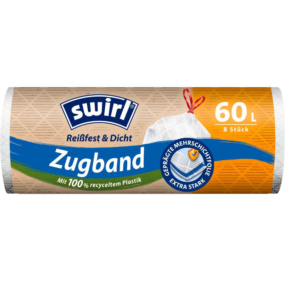 Produktabbildung Swirl Müllbeutel mit Zugband 60l