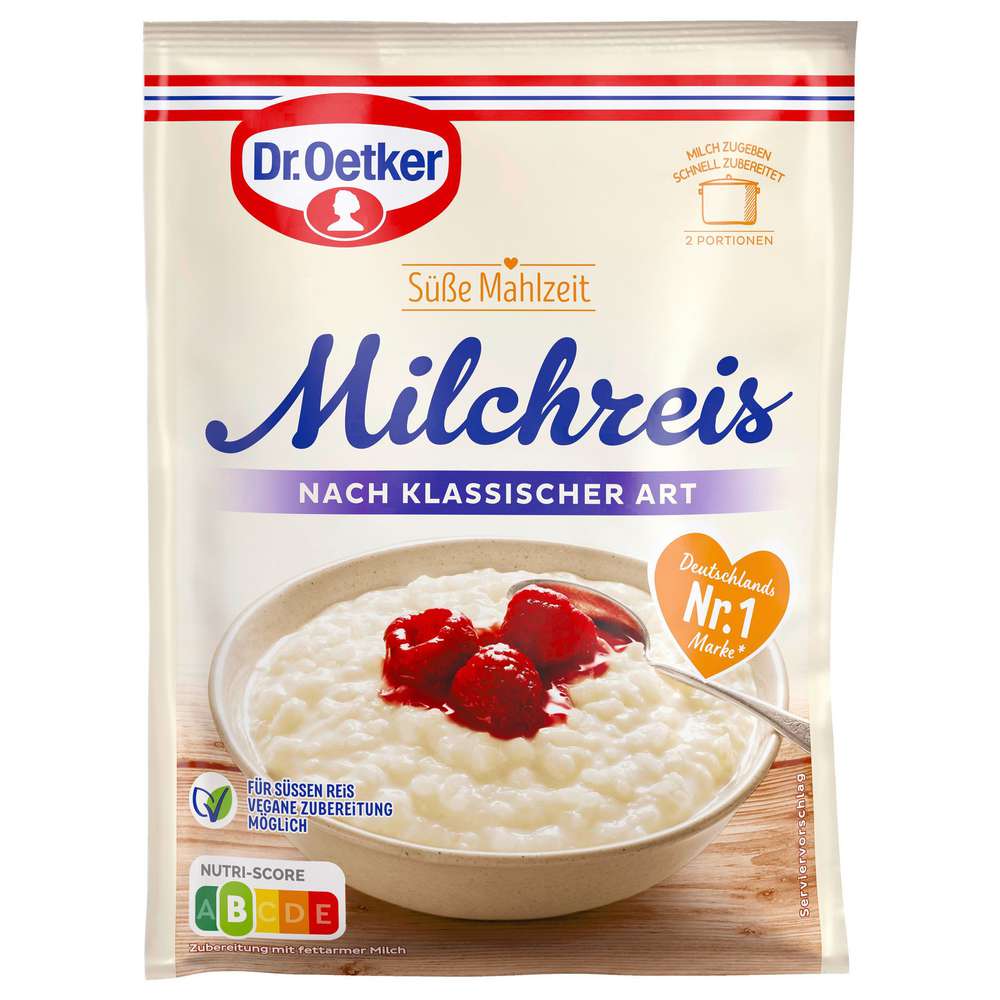 Produktabbildung Dr. Oetker Milchreis, nach klassischer Art