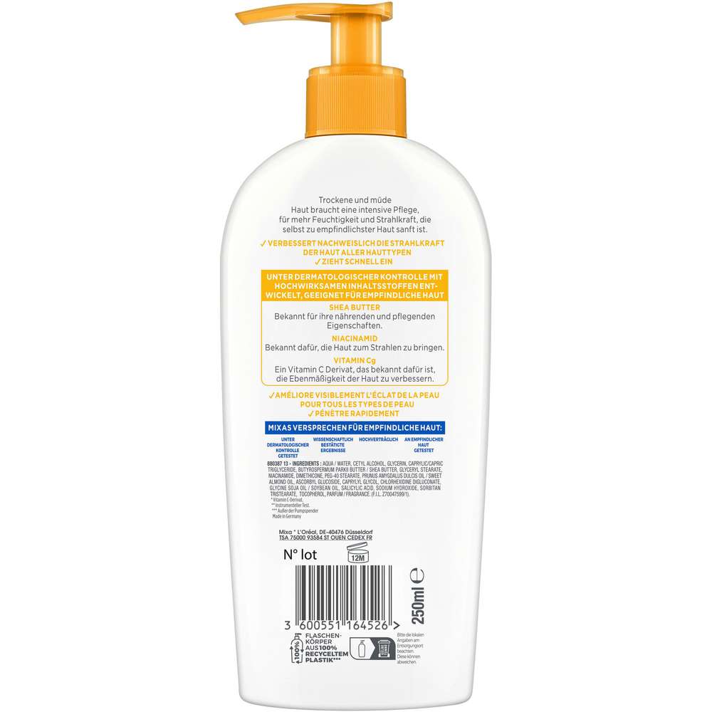 Produktabbildung Mixa Bodylotion Niacinamide