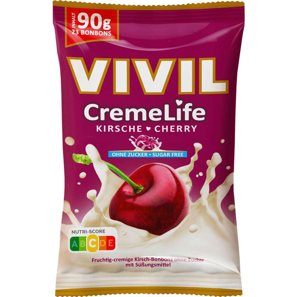 Produktabbildung Vivil Creme Life Classic Bonbons Kirsche, ohne Zucker