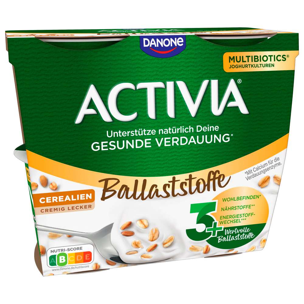Produktabbildung Danone Activia Fruchtjoghurt Cerealien, 4 x 115g