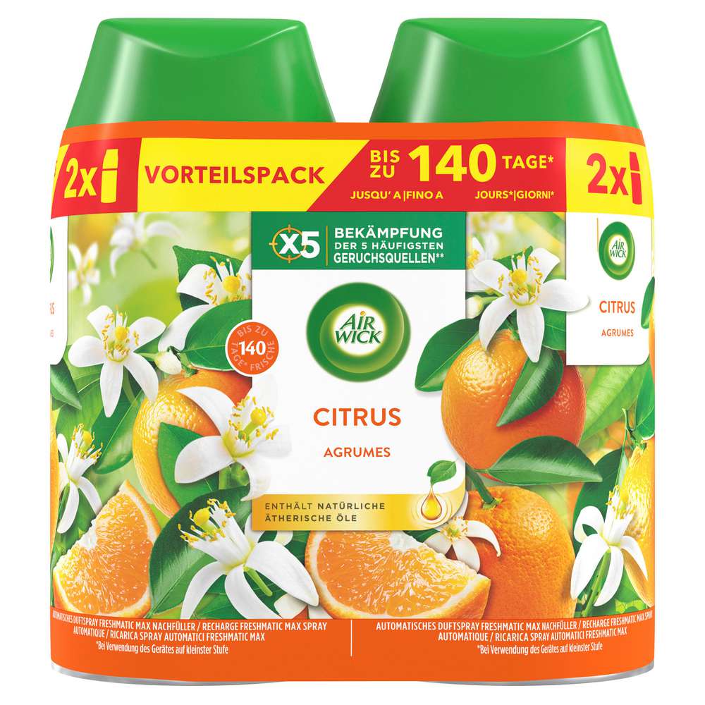 Produktabbildung Air Wick Duftspray Duo Freshmatic Nachfüller, Citrus 