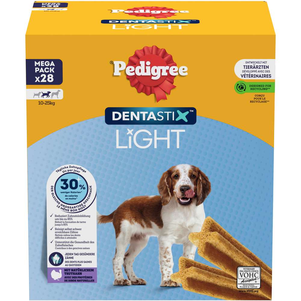 Produktabbildung Pedigree Hunde-Snack Dentastix Light, Mittel Mega Pack