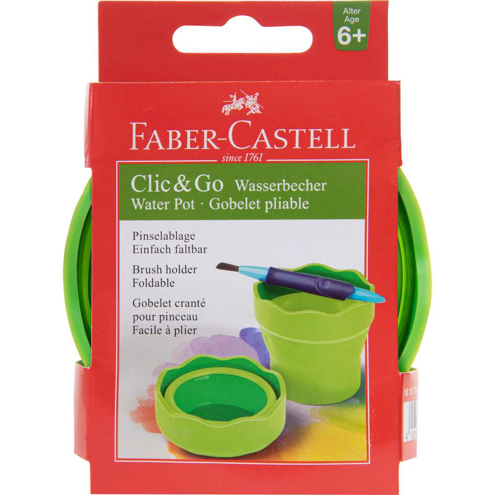 Produktabbildung Faber-Castell Clic&Go Wasserbecher rot