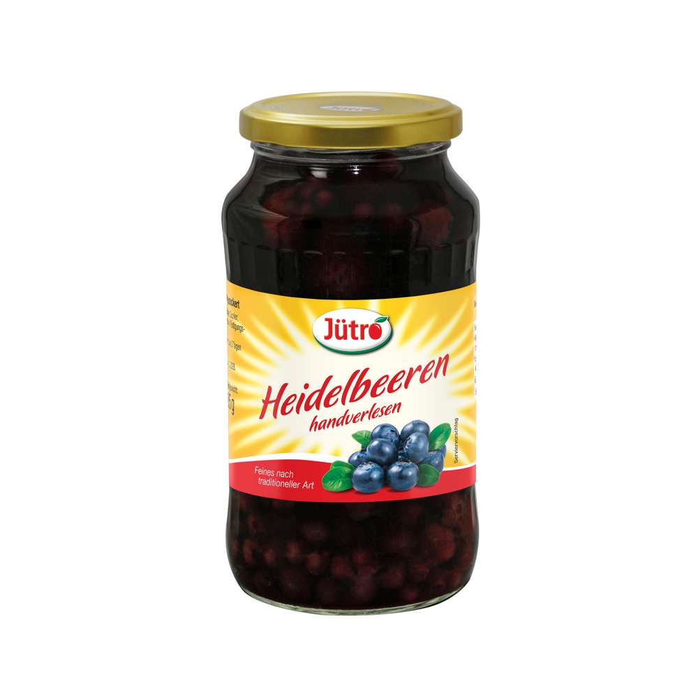 Produktabbildung Jütro Waldheidelbeeren, leicht gezuckert