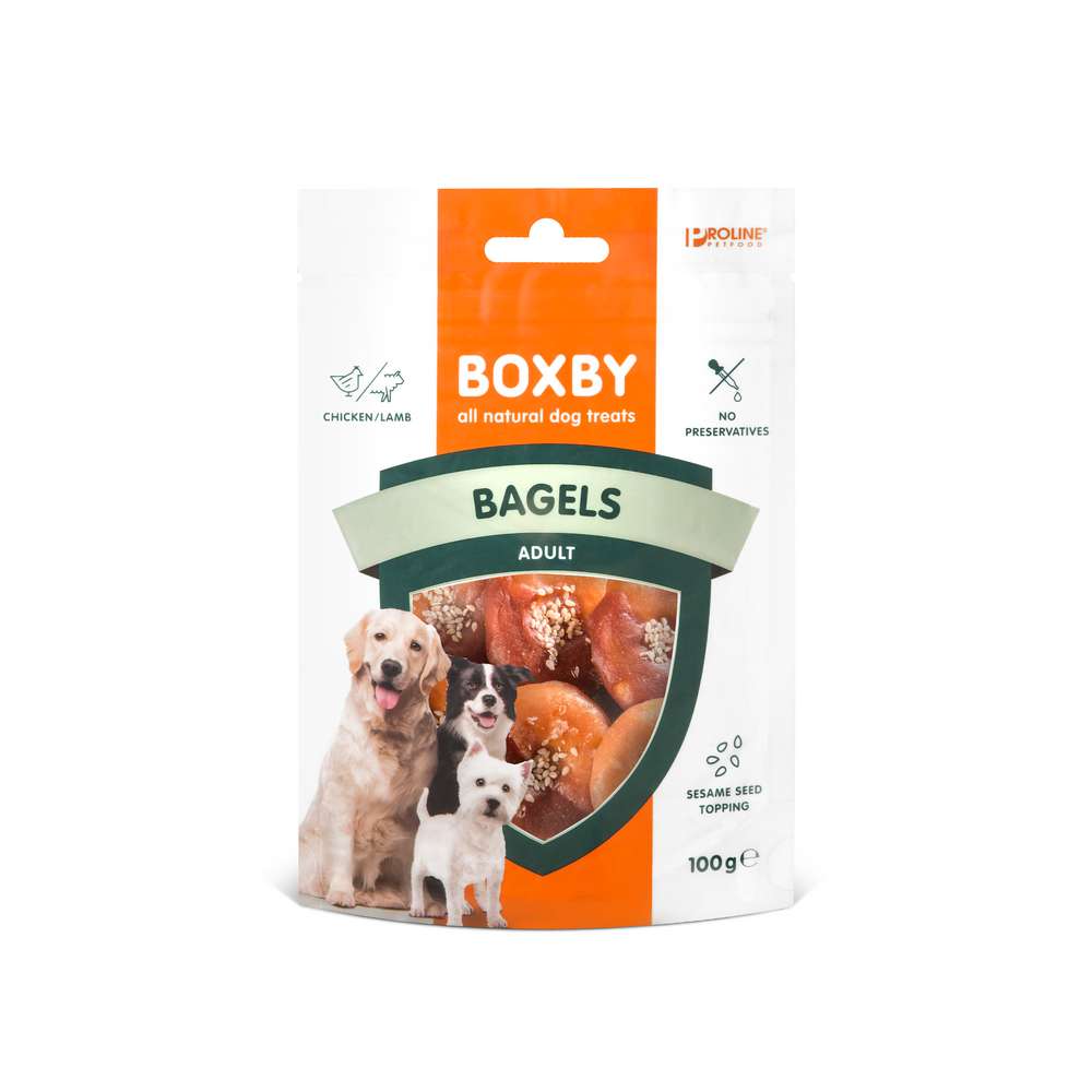 Produktabbildung Boxby Hunde-Snack Bagels, Huhn/Lamm