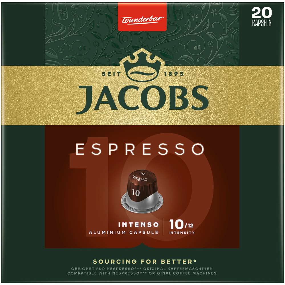 Produktabbildung Jacobs Kaffee Kapseln, Espresso 10 Intenso