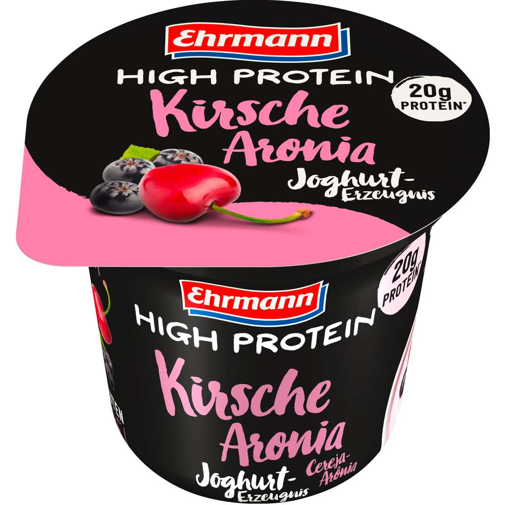 Produktabbildung Ehrmann High Protein Joghurt, Kirsch-Aronia