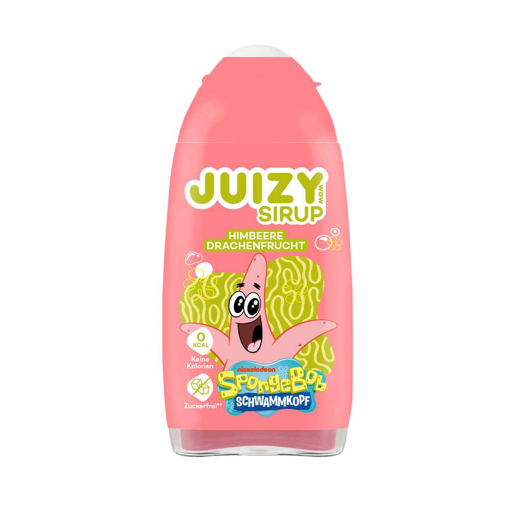 Produktabbildung Juizy Wow Sirup Spingebob, Himbeere-Drachenfrucht