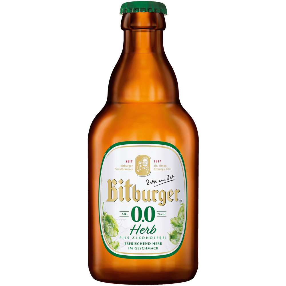 Produktabbildung Bitburger Bier, Pils Herb Alkoholfrei 0,0 %